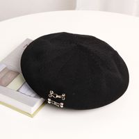 Women's Simple Style Solid Color Patchwork Eaveless Beret Hat sku image 5