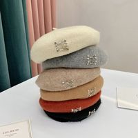 Women's Simple Style Solid Color Patchwork Eaveless Beret Hat main image 2