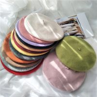 Women's Korean Style Solid Color Eaveless Beret Hat main image 1