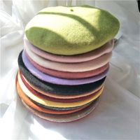Women's Korean Style Solid Color Eaveless Beret Hat main image 4