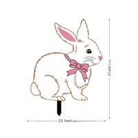 Casual Rabbit Arylic Ornaments sku image 2