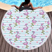 Vacation Flamingo Butterfly Beach Towels sku image 5