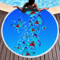 Vacation Flamingo Butterfly Beach Towels main image 1