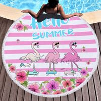Vacation Flamingo Butterfly Beach Towels sku image 12
