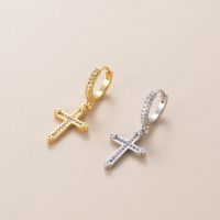 Fashion Butterfly Bow Knot Copper Plating Inlay Zircon Ear Studs 1 Piece main image 5