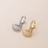 Fashion Butterfly Bow Knot Copper Plating Inlay Zircon Ear Studs 1 Piece main image 3