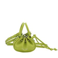 Women's Mini Summer Pu Leather Solid Color Fashion Square String Bucket Bag sku image 5