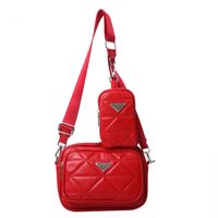 Women's Small Summer Pu Leather Solid Color Lingge Vintage Style Square Zipper Square Bag sku image 4