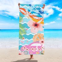 Fashion Letter Color Block Fruit Superfine Fiber Bath Towels sku image 11