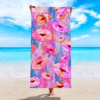 Fashion Letter Color Block Fruit Superfine Fiber Bath Towels sku image 16