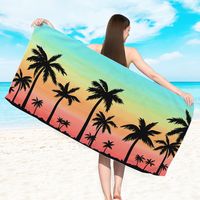 Vacation Stripe Coconut Tree Fruit Beach Towels main image 1