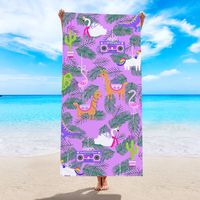 Vacation Stripe Coconut Tree Fruit Beach Towels sku image 6