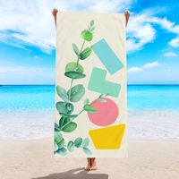 Vacation Stripe Coconut Tree Fruit Beach Towels sku image 4