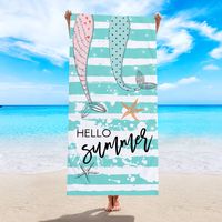 Vacation Stripe Coconut Tree Fruit Beach Towels sku image 8