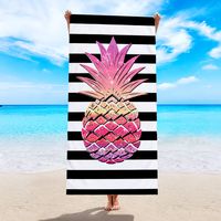 Vacation Stripe Coconut Tree Fruit Beach Towels sku image 11