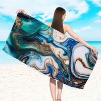 Vacation Plaid Starfish Gradient Color Beach Towels sku image 3