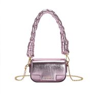 Women's Small Autumn Pu Leather Solid Color Vintage Style Square Magnetic Buckle Square Bag main image 4