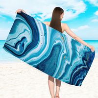 Vacation Plaid Starfish Gradient Color Beach Towels sku image 5