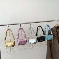 Women's Small Autumn Pu Leather Solid Color Vintage Style Square Magnetic Buckle Square Bag main image 1