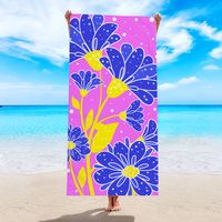 Vacation Plaid Starfish Gradient Color Beach Towels sku image 21