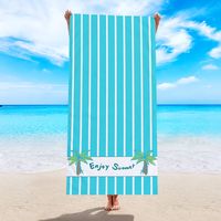 Vacation Plaid Starfish Gradient Color Beach Towels sku image 29