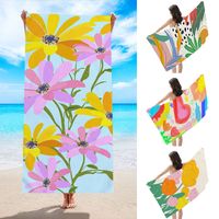 Fashion Leaf Heart Shape Flower Beach Towels main image 3