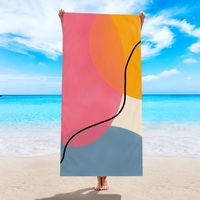 Fashion Leaf Heart Shape Flower Beach Towels sku image 13