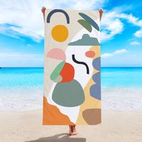 Fashion Leaf Heart Shape Flower Beach Towels sku image 15