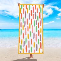 Fashion Leaf Heart Shape Flower Beach Towels sku image 19