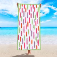 Fashion Leaf Heart Shape Flower Beach Towels sku image 20