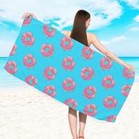 Cute Fruit Flamingo Flower Beach Towels sku image 16