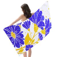 Fashion Leaf Heart Shape Flower Beach Towels main image 2