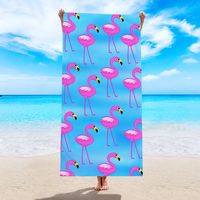 Cute Fruit Flamingo Flower Beach Towels sku image 29