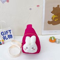 Girl's Cute Rabbit Canvas Waist Bags sku image 4