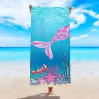 Fashion Cartoon Stripe Flamingo Beach Towels sku image 24