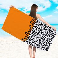 Fashion Cartoon Stripe Flamingo Beach Towels sku image 5