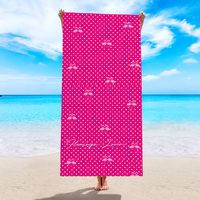 Fashion Cartoon Stripe Flamingo Beach Towels sku image 26