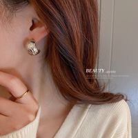 1 Pair Elegant C Shape Alloy Earrings main image 5