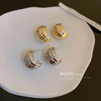 1 Pair Elegant C Shape Alloy Earrings main image 3