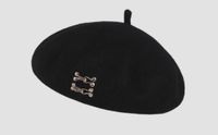Women's Simple Style Solid Color Patchwork Eaveless Beret Hat sku image 1