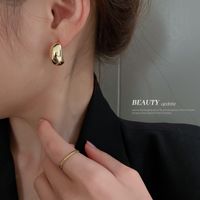 1 Pair Simple Style Geometric Alloy Plating Women's Ear Studs main image 5