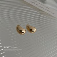 1 Pair Simple Style Geometric Alloy Plating Women's Ear Studs main image 3