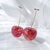 1 Pair Cute Fruit Glass Handmade Women's Drop Earrings main image 5