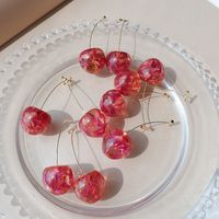 1 Pair Cute Fruit Glass Handmade Women's Drop Earrings main image 6