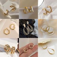 1 Pair Fashion Geometric Metal Plating Women's Earrings main image 1
