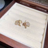 1 Pair Fashion Heart Shape Bow Knot Metal Inlay Artificial Pearls Rhinestones Women's Drop Earrings sku image 15