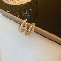 1 Pair Fashion Bow Knot Metal Inlay Zircon Women's Ear Studs sku image 127