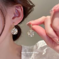 1 Pair Fashion Bow Knot Metal Inlay Zircon Women's Ear Studs main image 2