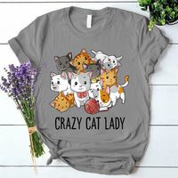 Femmes T-shirt Manche Courte T-shirts Impression Vêtement De Rue Chat main image 4