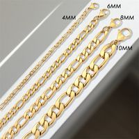 201 Stainless Steel Fashion Plating Geometric Necklace main image 4